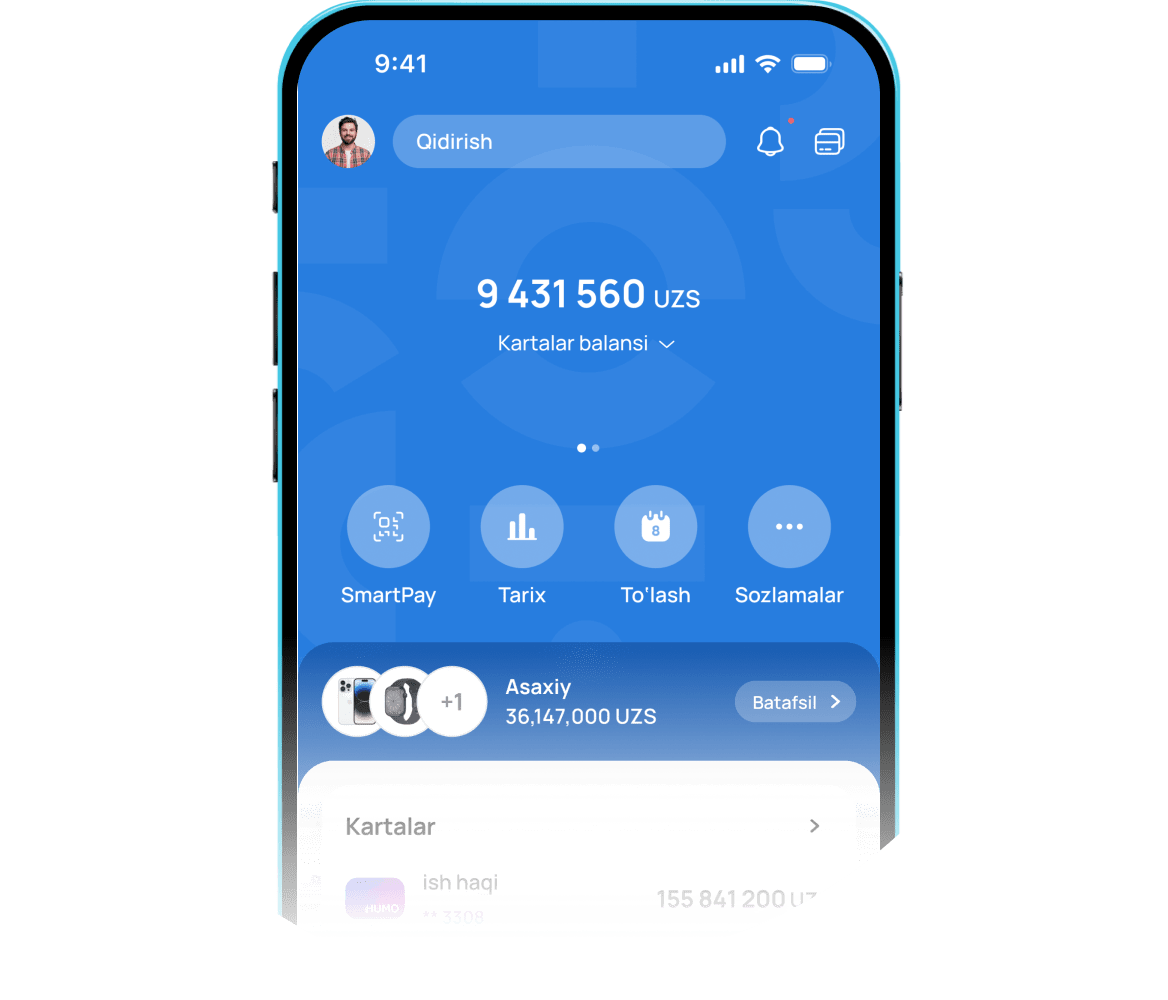Buning uchun ilovaga kiring va"Kartalar" belgisini bosing